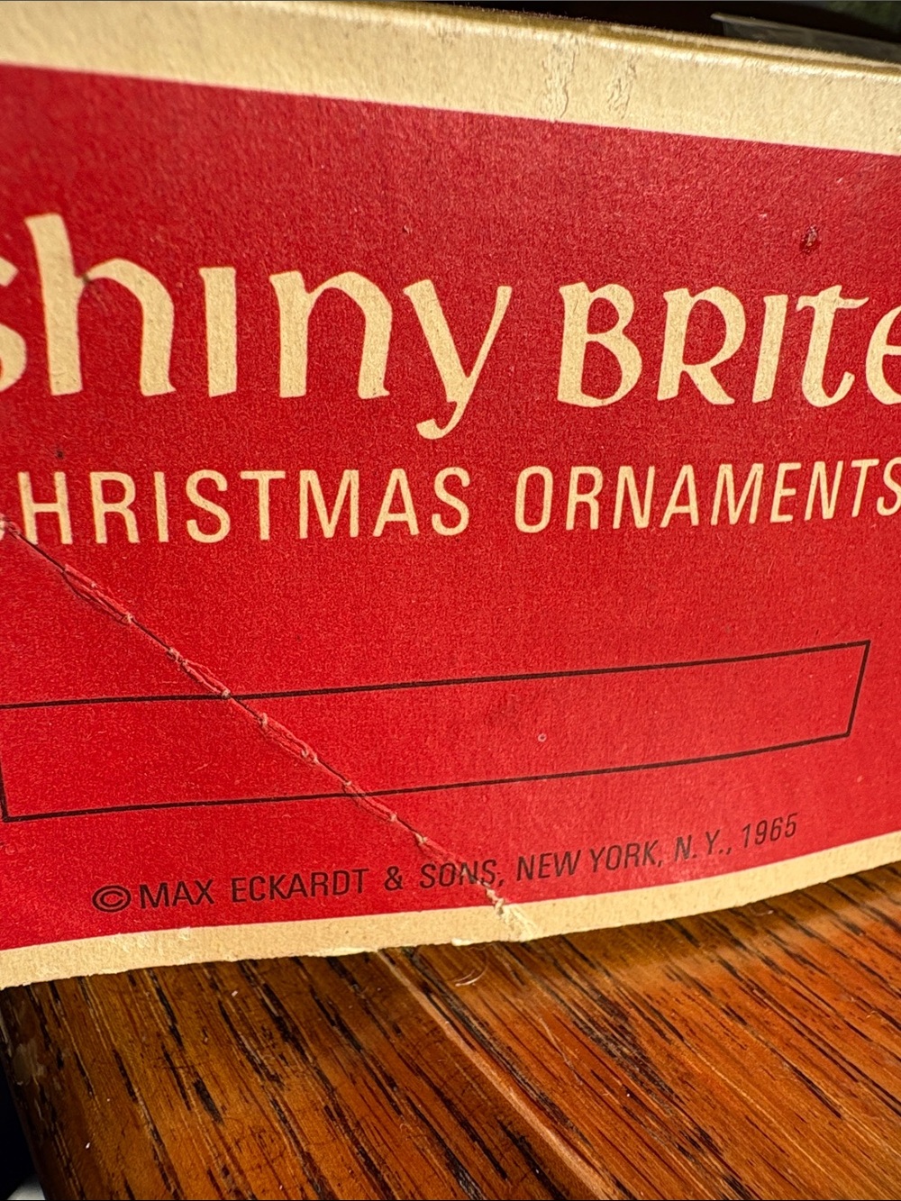 Shiny Brite Gold & Pink Vintage Glass Christmas Ornaments - Set 1965 - Picture 12 of 12
